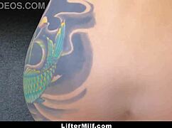 Shoplifter milf lets guard cum on face