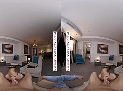 NAUGHTY AMERICA'S KATE ENGLAND FUCKS YOU INTENSELY IN VR WITH BLOWJOB AND CUM.