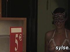 Two French MILFs feel intense excitement during strapon and bukkake at the cinema before exhibition and gangbang.