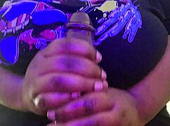 boyfriend fucks curvy chubby girl with huge tits and monster cock