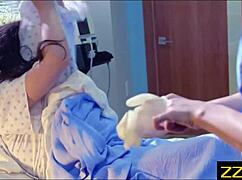 i'm a nurse lickin' pussy in this shady hospital, but it's kinda weird