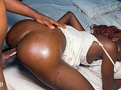 i bent over for an aggressive doggystyle fuck with my lover's big black cock