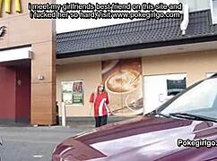 young teen and milf couple film wet pussy action in car webcam