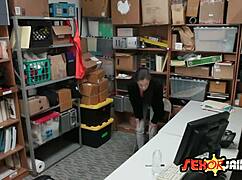 Bobbi Dylan Bent Over In Office