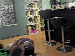 My stepsister lost a bet, so I got her deep!