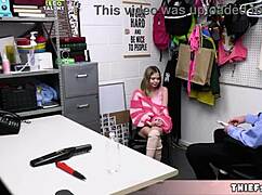 Shoplifter Coco Offers Tiny Pussy To Burglar