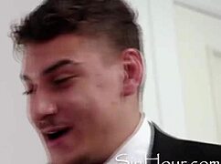 slippery massage turns into sex with the milf masseuse