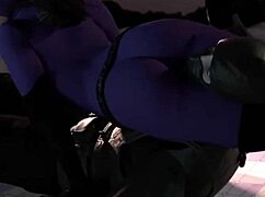 Black Cat me je zadušila z nožnim ščipom med stegni femdom intenzivno