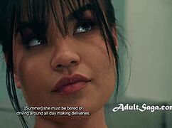 Summer Col Delivers Pussy To Chanel Camryn With Strap-On Dick