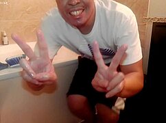 Generally tidying up the bathroom for housechore work