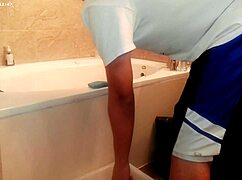 Generally tidying up the bathroom for housechore work