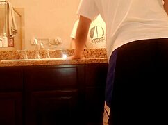 Generally tidying up the bathroom for housechore work