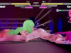 i participate in lesbian battle 9 with squirting and fingering