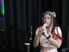 i feel aroused by interested people and demonstrate blowjob - sofie lollipop