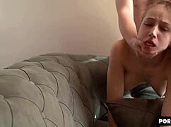 Busty Petite Likes Rough Monster Cock