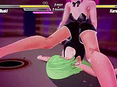 i participate in lesbian battle 9 with squirting and fingering