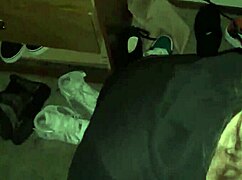 a woman swallows a big black cock