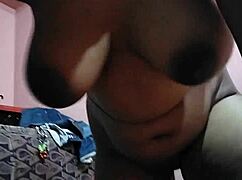 Desi Indian Wife Teasingly Shows Her Big Natural Tits for Her Ex Boyfriend's Viewing Pleasure