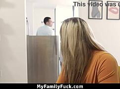 Stepsister rides cock in cowgirl and missionary positions