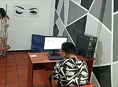 I Fuck The Maid In Office Without Knowing She's My Friend's Stepsister