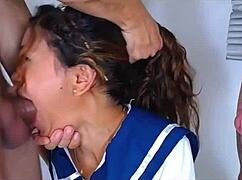 Ruby, are you ready to be dominated by two friends fucking your throat?