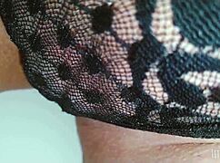 naughty babe, uh, fingering pink pussy in public restroom... oops!