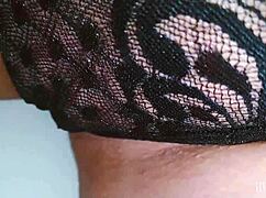 naughty babe, uh, fingering pink pussy in public restroom... oops!