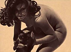 Mörka Lyktan Avslöjar Skönhet och Odjur i Vintage Stil