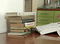 Young Russian Slut Takes It in the Ass on Kitchen Table! 😜