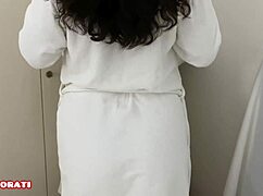 yo, horny big tits step mom got slammed after her shower