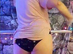 Hotwife Steffi April One Five Sways Pussy in Dirty Dance