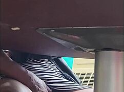 Caught Filming Wife's Upskirt, She's Fingering Herself in Public! Wow!