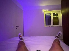 girl makes me happy with feet all night