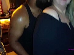Couldn't Resist Giving Blowjob To Black Guy In Front Of Swingers Group