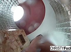 i'm having hot shower fun with christy and dahlia, oh yeah!