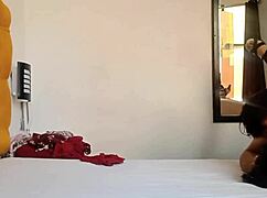 I grab my stepfather while he watches me try on clothes, ending with his cock deep in my pussy.