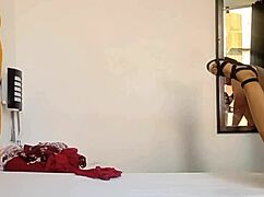 I grab my stepfather while he watches me try on clothes, ending with his cock deep in my pussy.