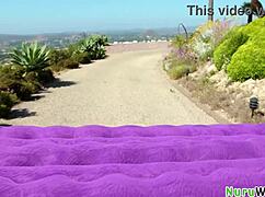 Hot busty masseuse Lacey Jayne makes a house call and fucks her client in her truck outdoors 😏