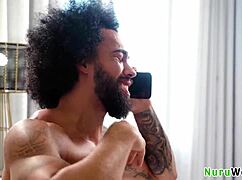 Hot busty masseuse Lacey Jayne makes a house call and fucks her client in her truck outdoors 😏