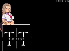 Huge dick pounds slutty cheerleader's big ass, group cum covered rough face fucking