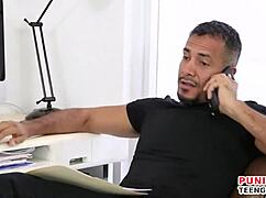 petite jayden black gets slammed rough in hardcore action