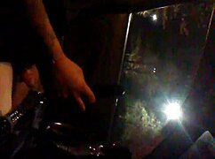 alone time jerking off cock in public car