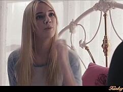 blonde girlfriend gives bf some erotic hardcore sex