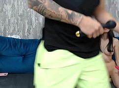 yo, i’m jerking off next to my stepbrother’s girlfriend and he just shoves his dick in my mouth