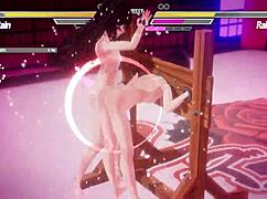 Hey, check out this lesbian battle with fingering and anal action