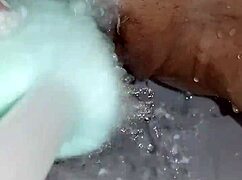 Amateur Gretala Applies Soap To Her Trimmed Pussy In Video