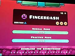 Fingerdash to the sound of venom and the adventurers geometry dash