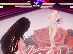 Hey, check out this lesbian battle with fingering and anal action