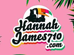 hot pink bikini yoga stretches with hannah 😍