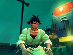 novinha ninja practicing karate with her student on the street